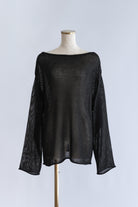 Boat Neck Knit ブラック