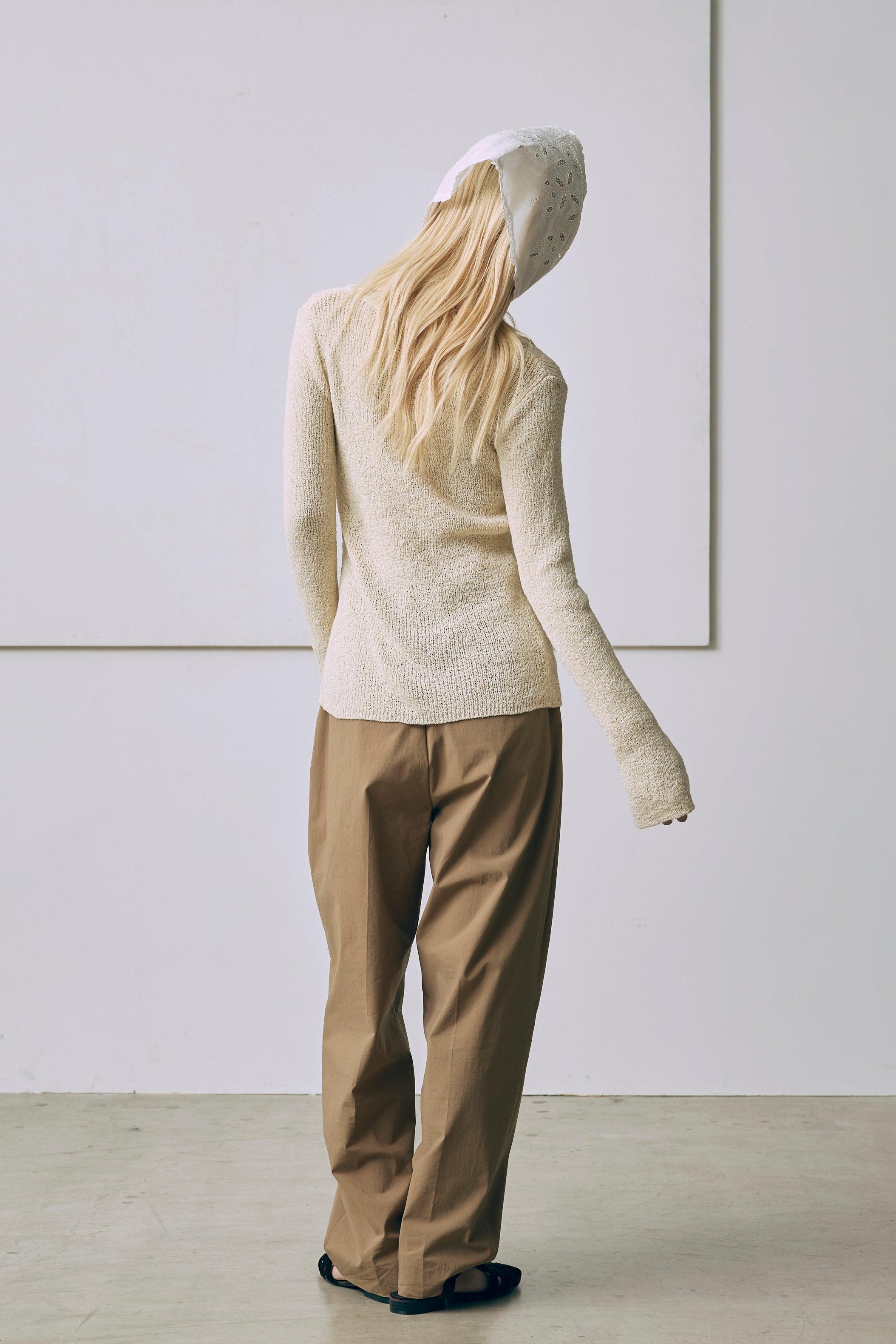 Set Up】3Tuck Wide Tapered Trousers – EN NEUME
