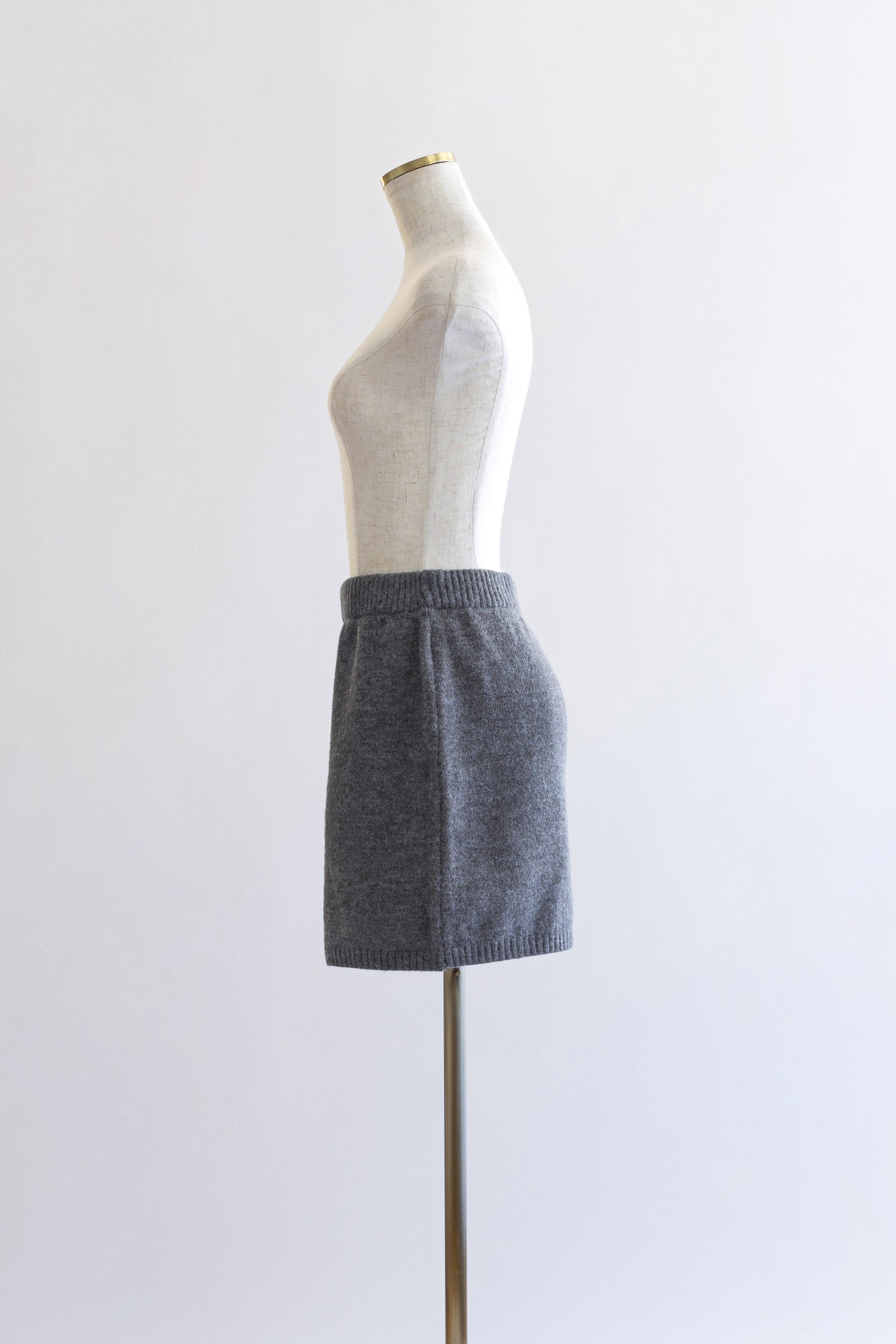 Alpaca-Touch Knit Mini Skirt