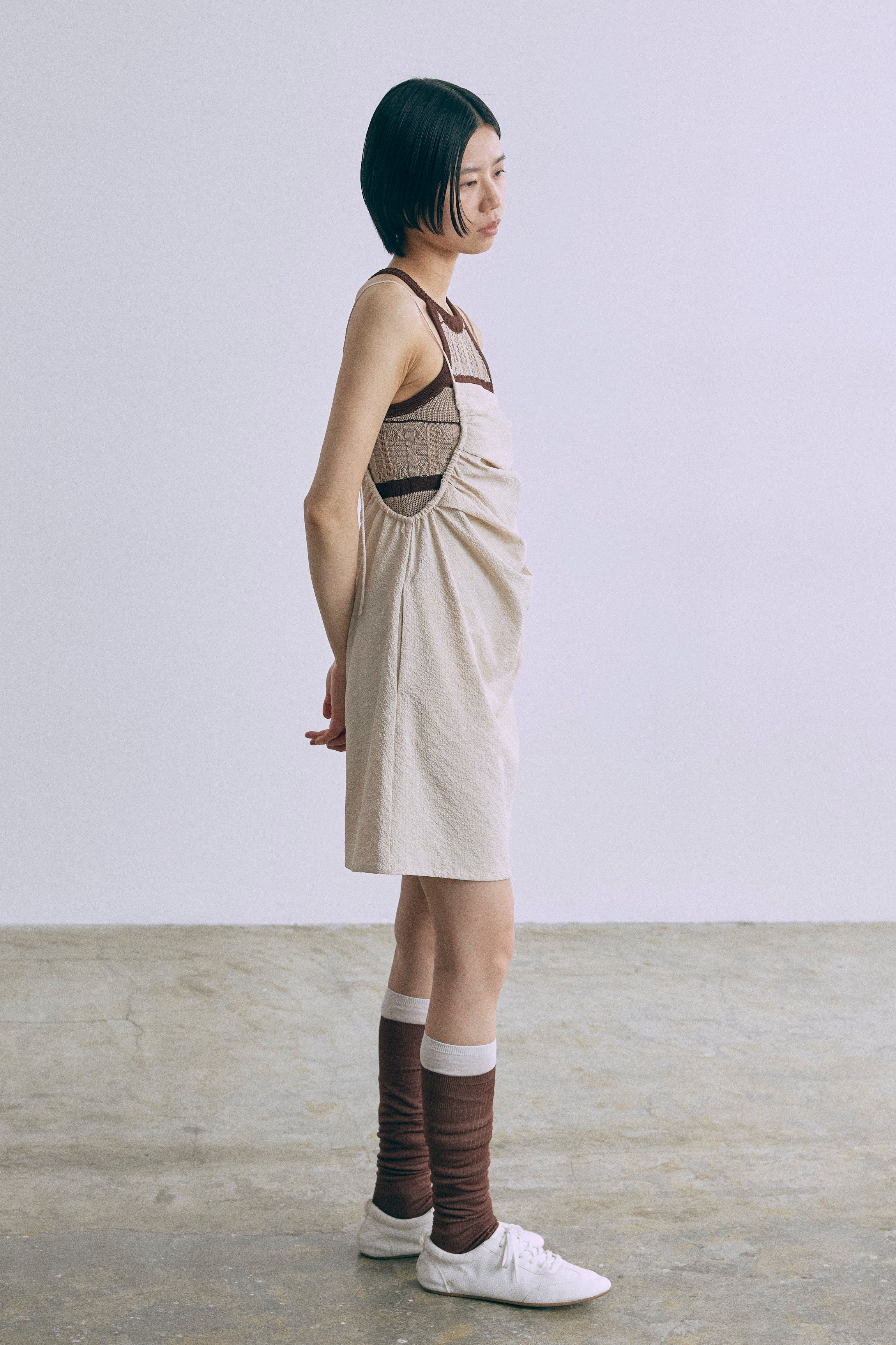 Sheer Stripe Racerback Knit Camisole – EN NEUME