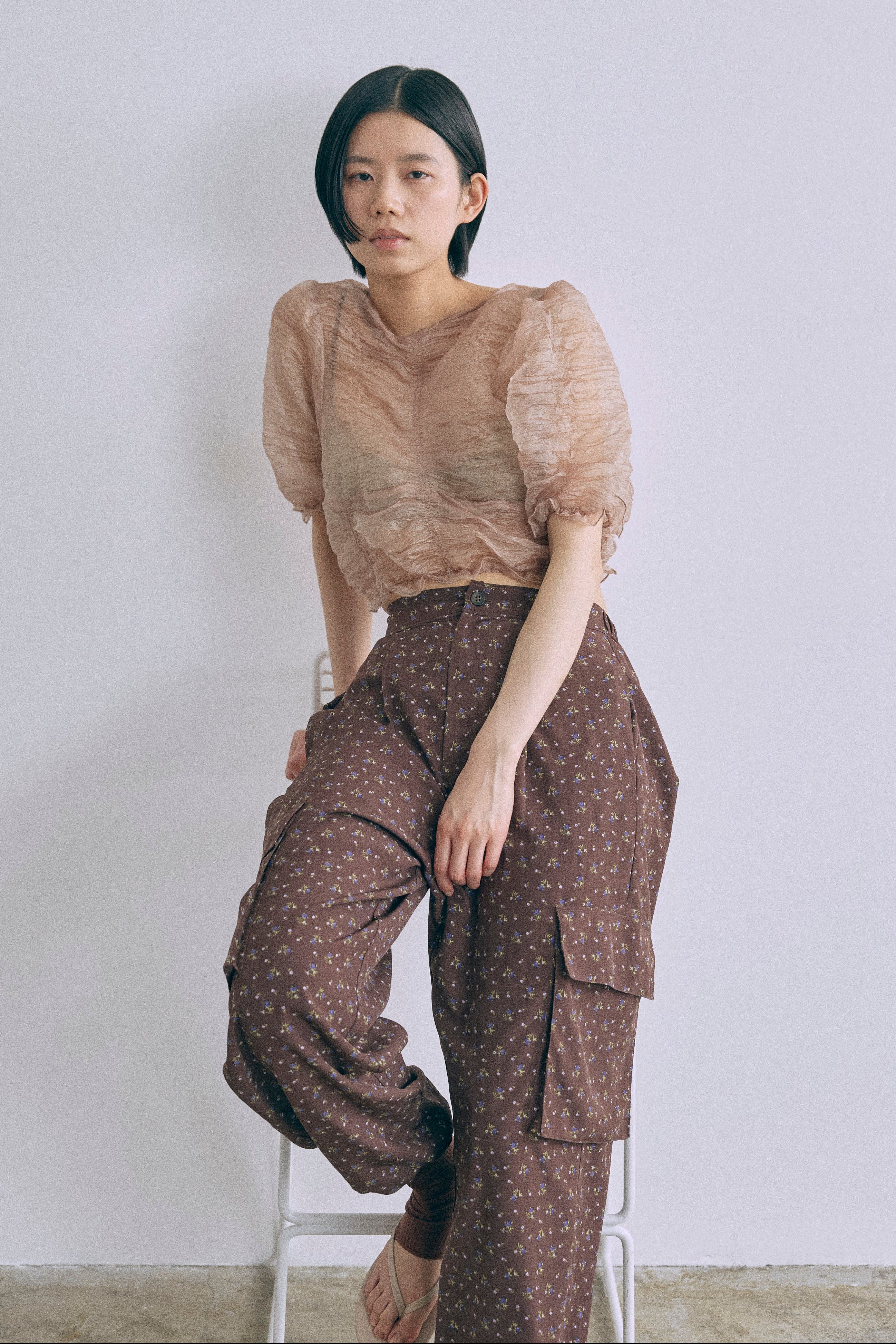 Sheer Crinkled Top – EN NEUME