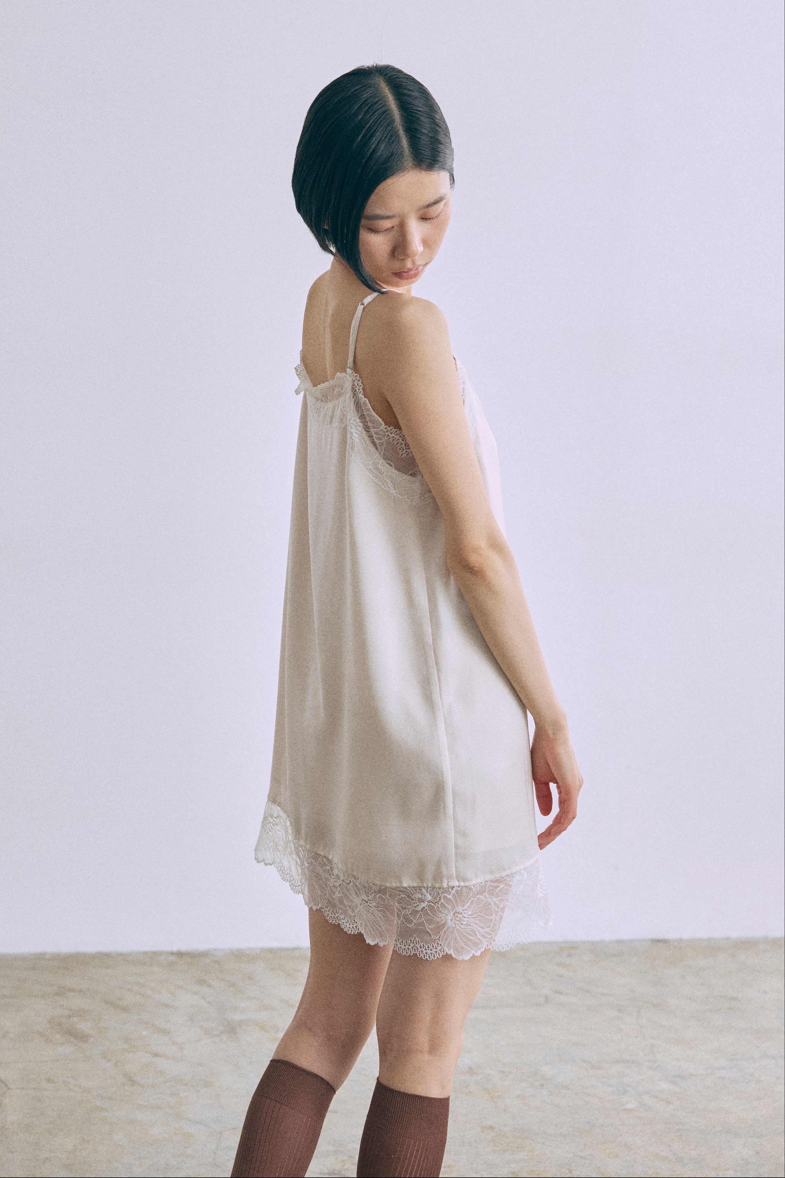 Silky Lace Cami Dress – EN NEUME