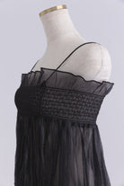 2Way Sheer Crinkled Skirt Dress