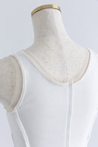 Tulle Piping Tank Top
