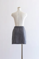 Alpaca-Touch Knit Mini Skirt