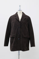 Vintage Suede Oversized Jacket ダークブラウン