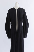 Volume Sleeve Soft Flare Dress
