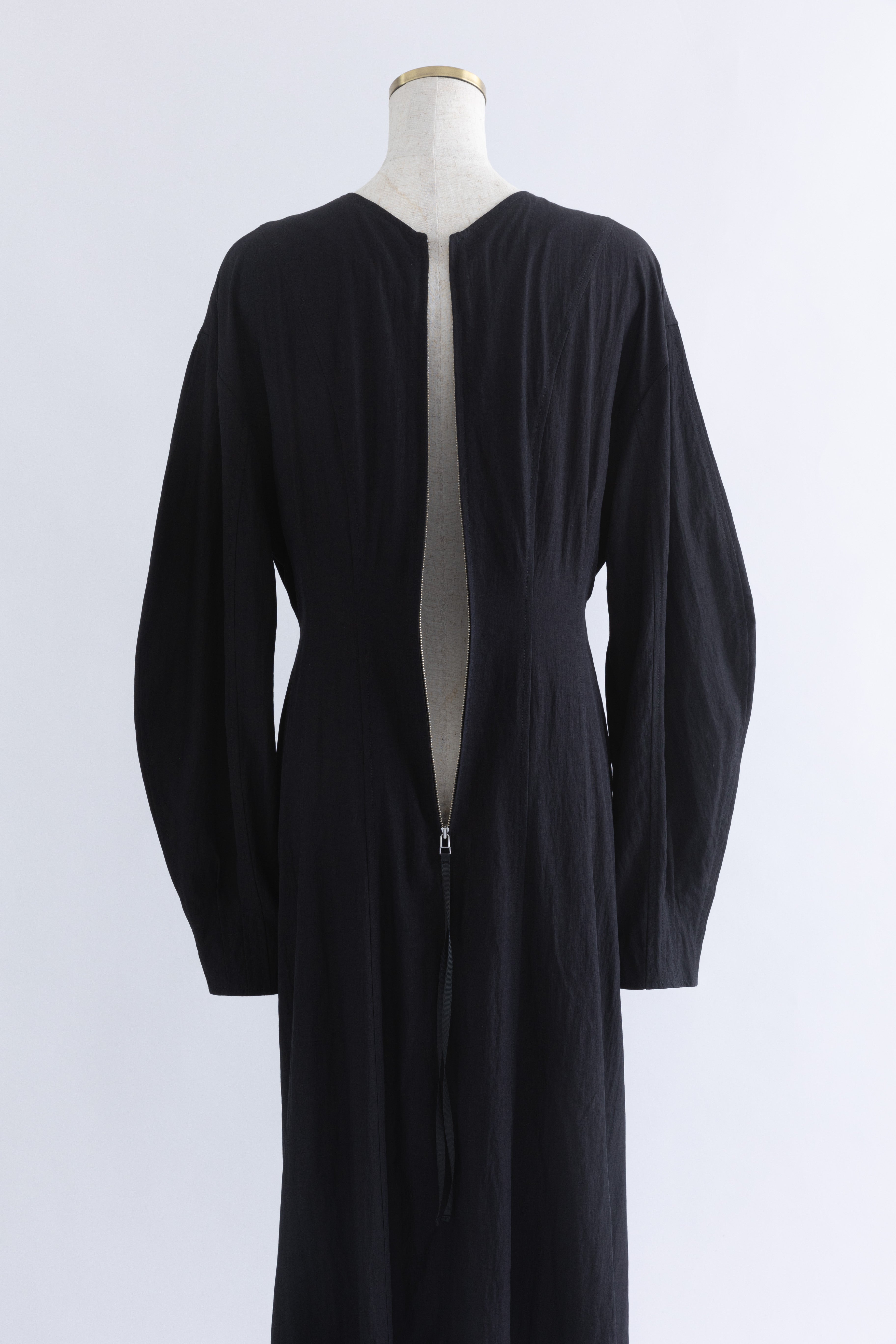 Volume Sleeve Soft Flare Dress