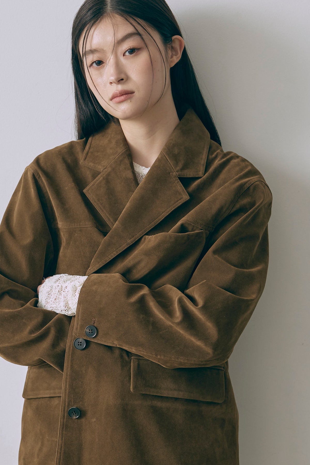 Vintage Suede Oversized Jacket