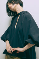 Flared Balloon Sleeve Blouse