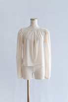 2Way Sheer Velour Puff tops