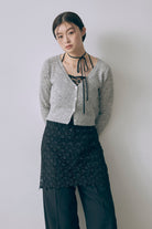 Flower Lace Apron Dress ブラック size:F model:171cm YUUMIKO