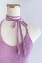 Back Ribbon Knit Cami パープル