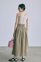 Tulle Piping Tank Top