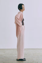 Sleeveless Jacquard Suit ピンク