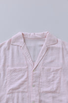 Sheer Stripe Big Shirts ピンク