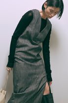 Flocked Tulle Back Open Top