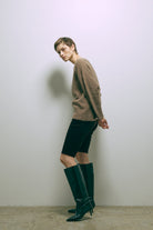 Vneck Fox Over Knit