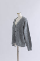 Brashed Shaggy Cardigan