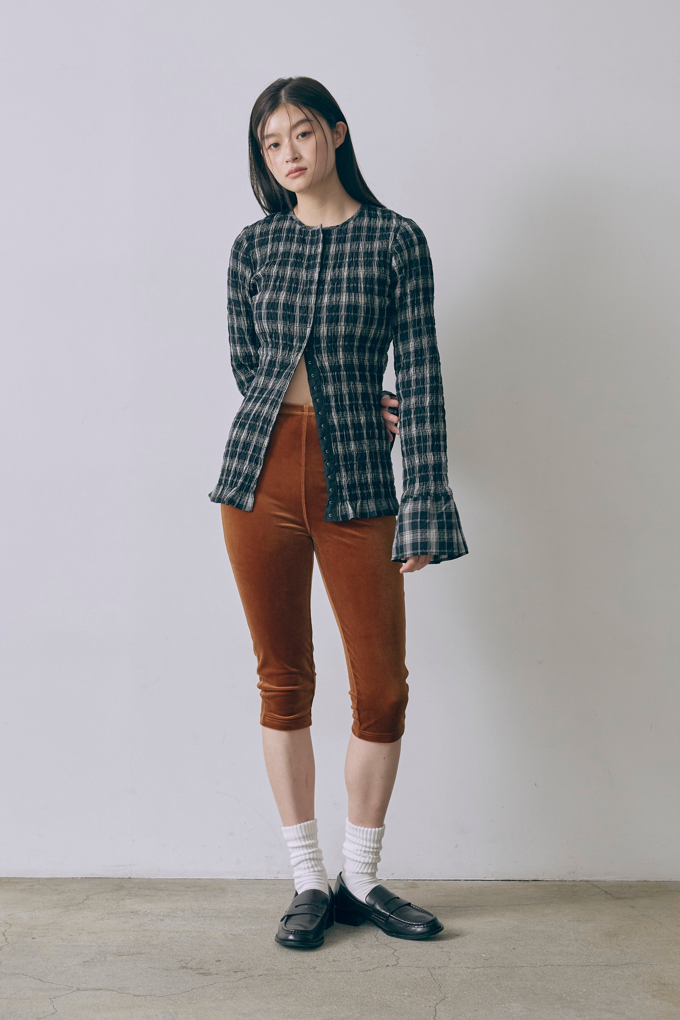 Smocked Check Blouse – EN NEUME