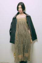 2Way Sheer Crinkled Skirt Dress