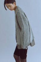 Brashed Shaggy Cardigan