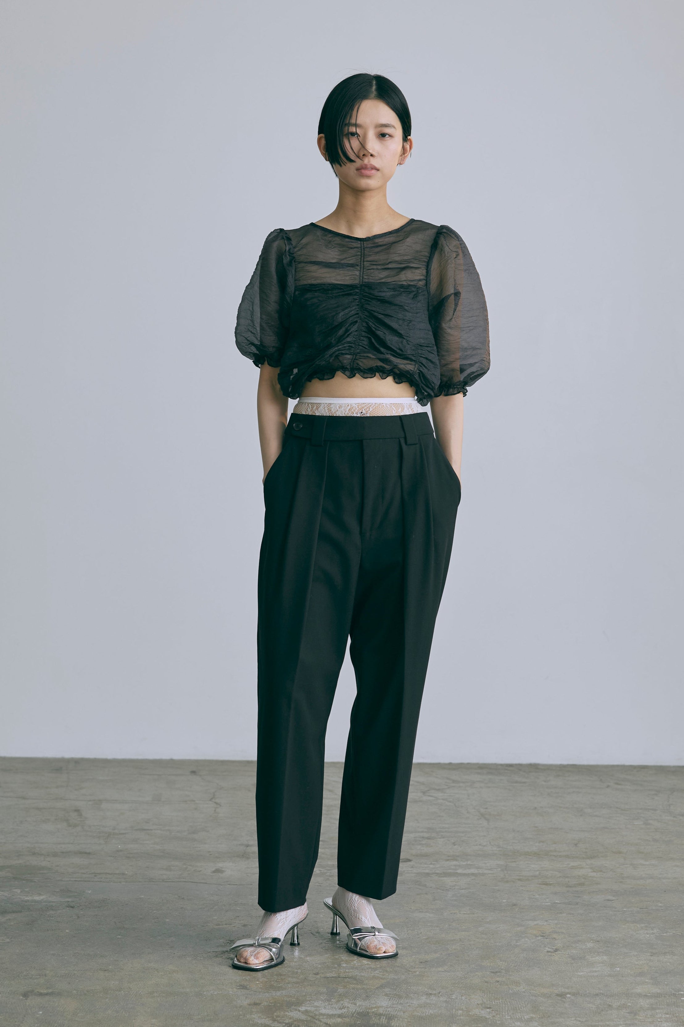 着用カラー:ブラック  モデル身長:170㎝