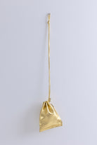 Leather Zip Drawstring Bag
