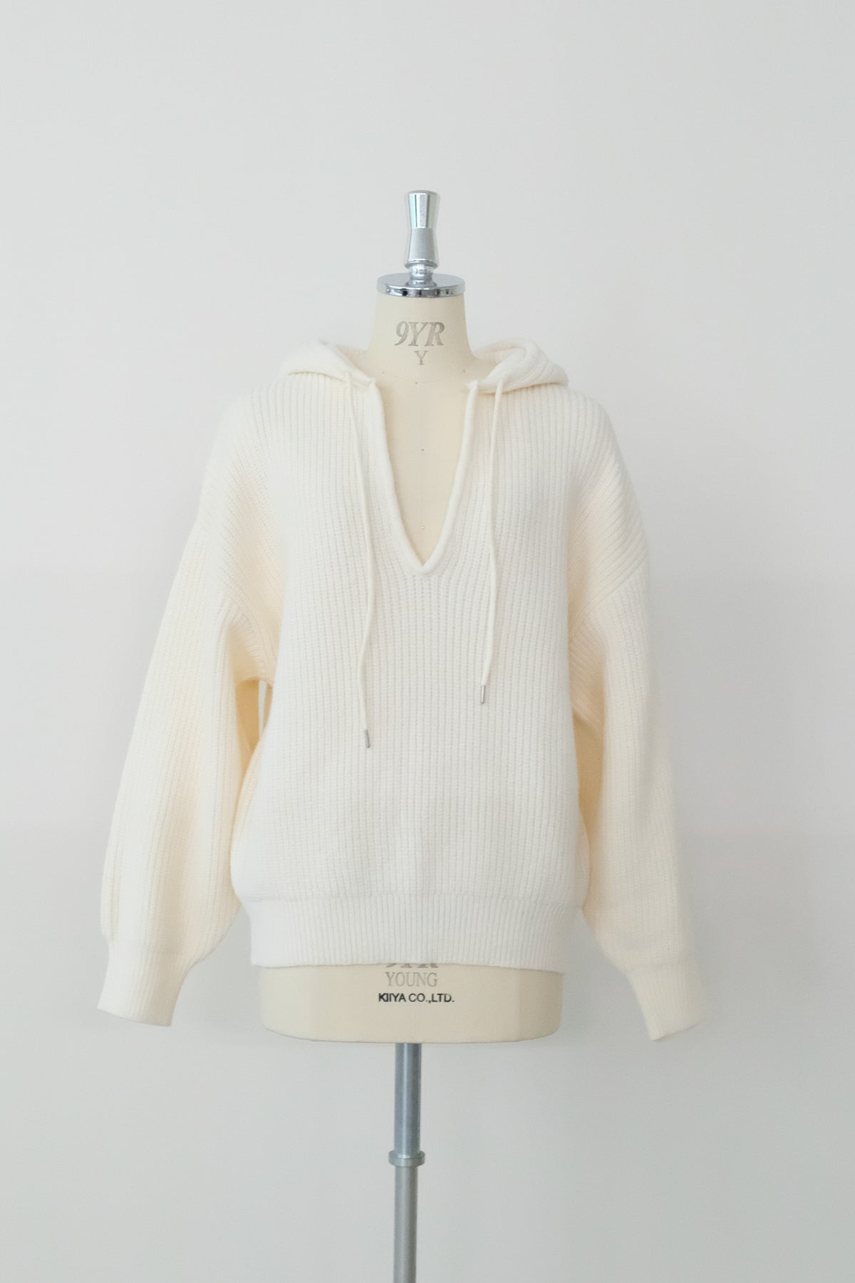 Alpaca Touch Hooded Top アイボリー