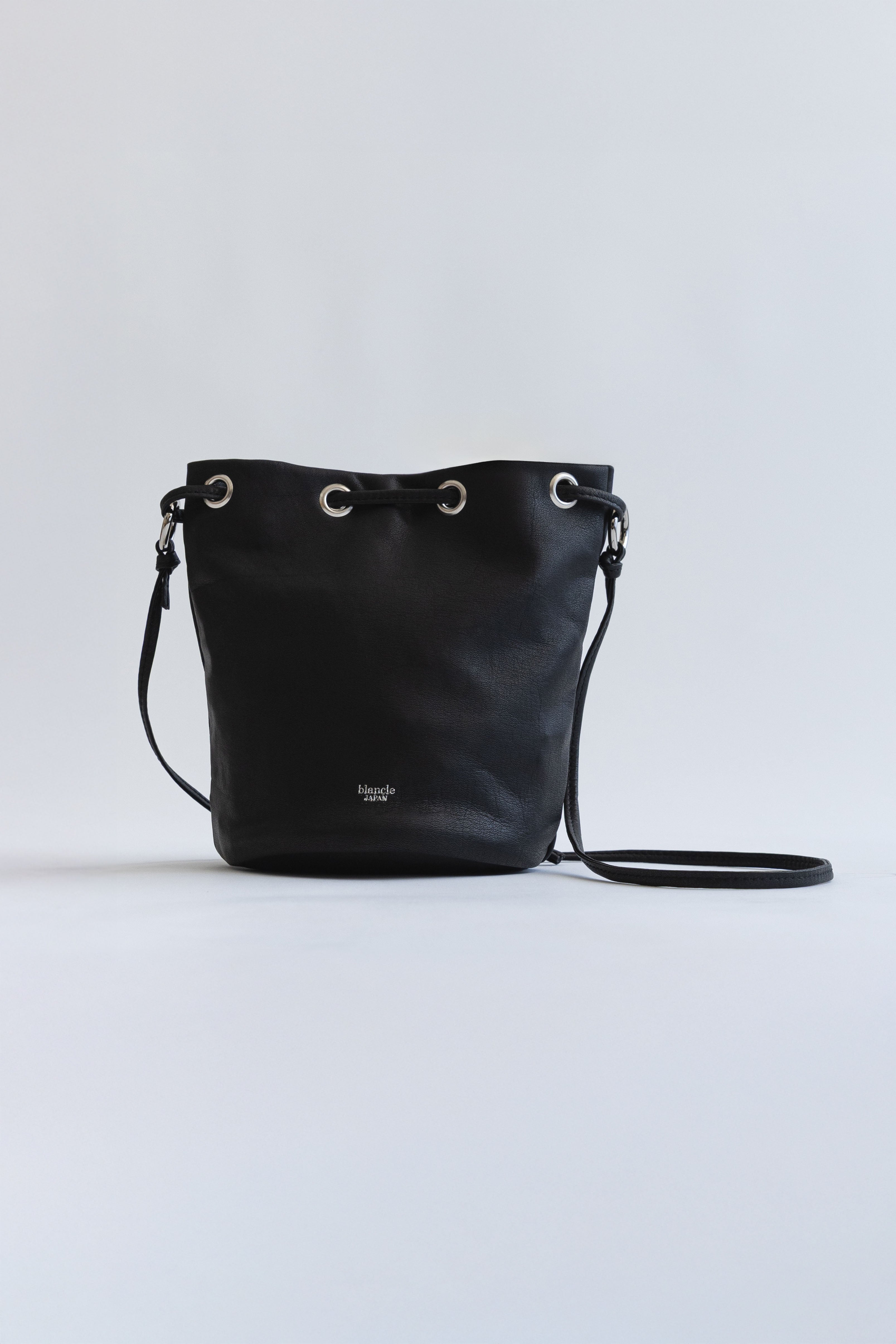 Light Leather Mini Tube 2Way Bag ブラック