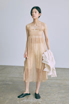 2Way Sheer Crinkled Skirt Dress
