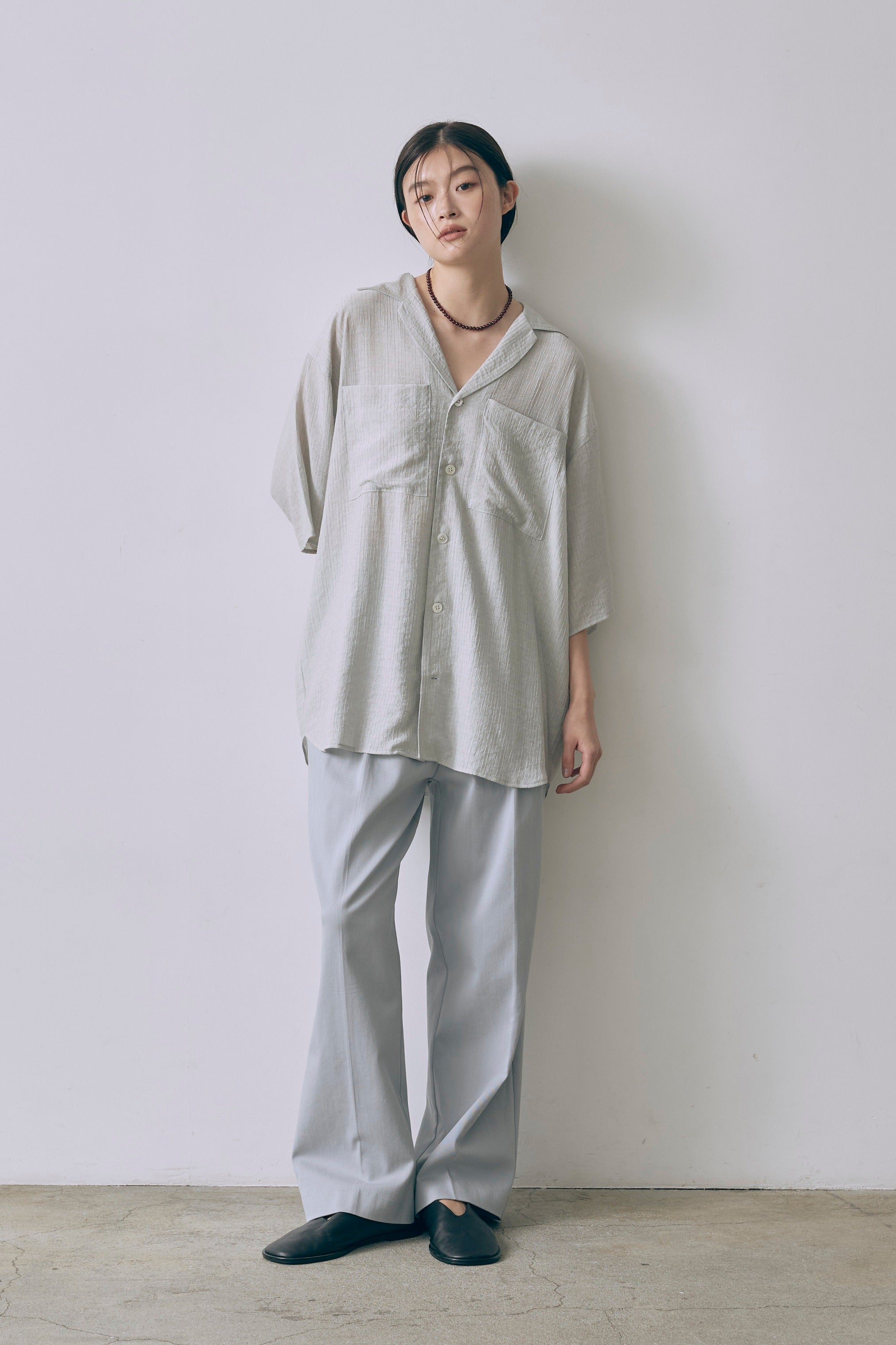 Sheer Stripe Big Shirt