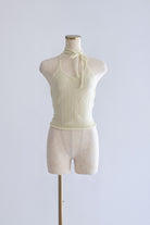 Back Ribbon Knit Cami グリーン