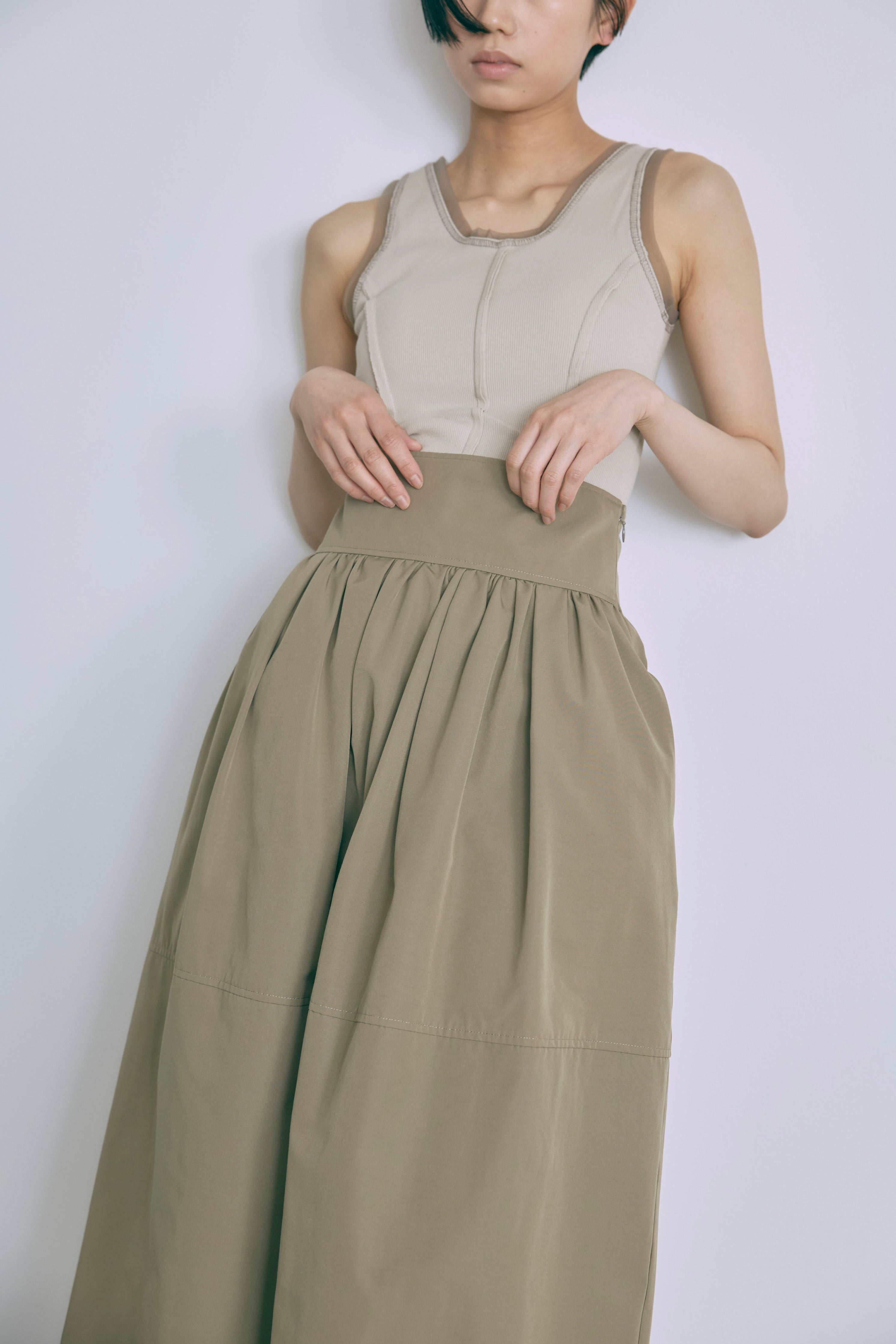 Cocoon Silhouette Skirt