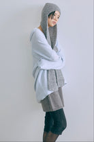 Alpaca-Touch Knit Mini Skirt