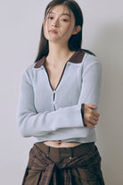 Fitted Rib Skipper Cardigan