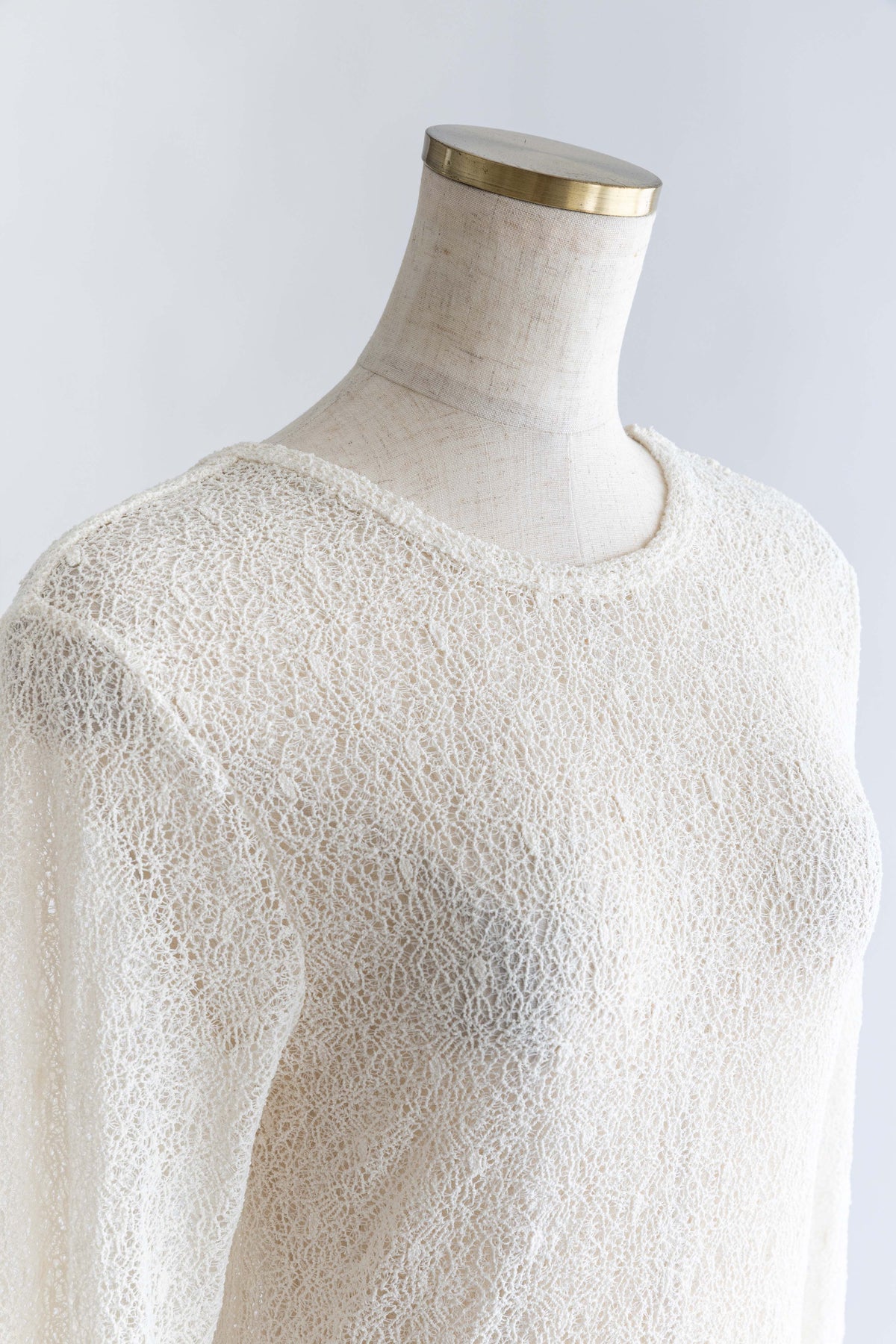 Mesh Lace Open Back Top