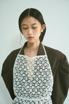 Gathered Shoulder Fitted Jacket