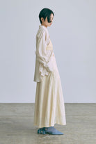 Nylon Taffeta Flared Skirt イエロー model:170cm chii