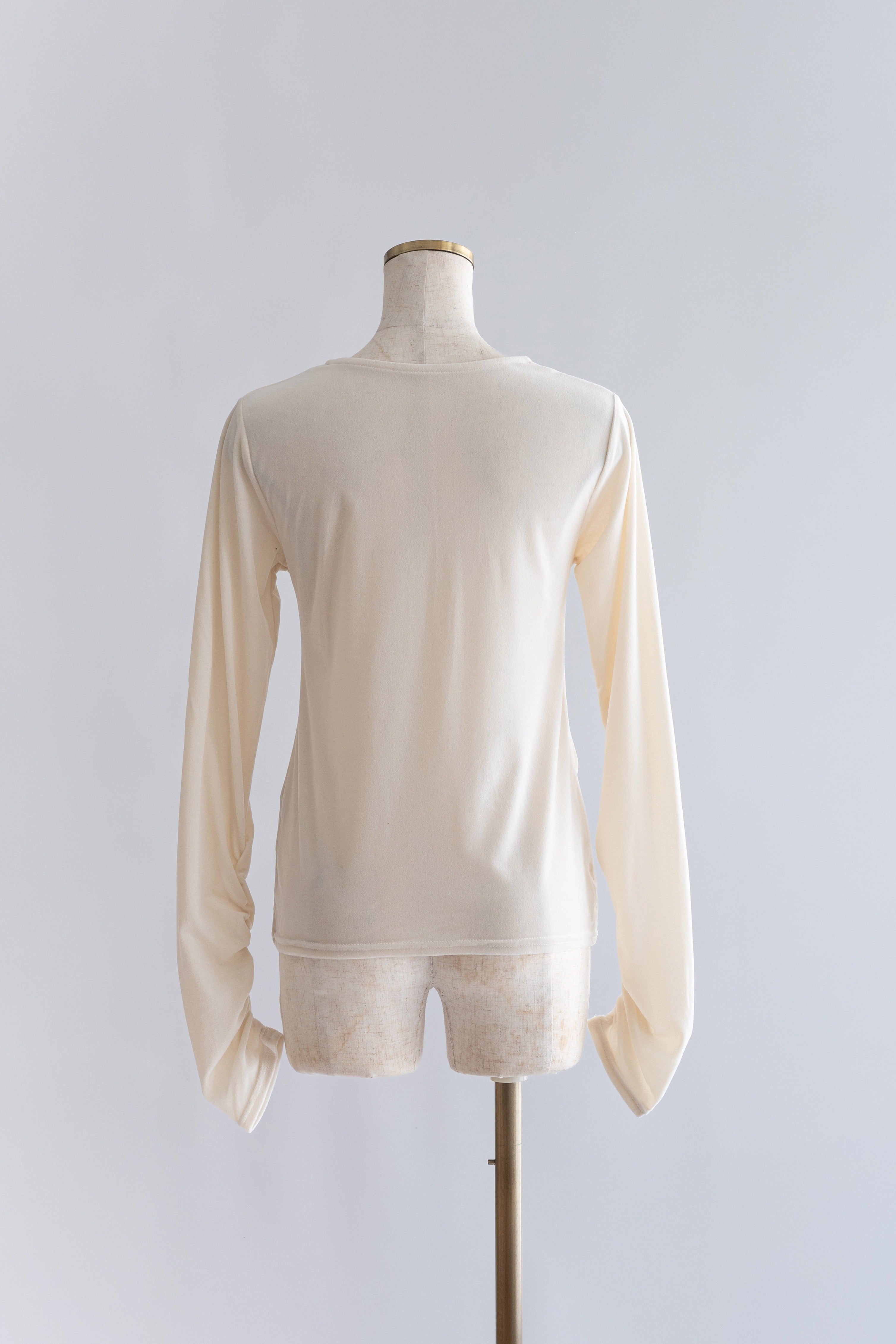 Sheer Velour Draped Cardigan