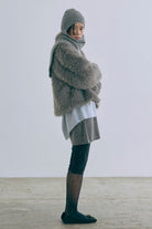 Alpaca-Touch Knit Mini Skirt