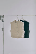 Cropped Tweed Gilet