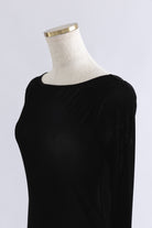 Flocked Tulle Back Open Top