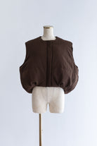 Padded Cocoon Vest ブラウン