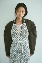 Gathered Shoulder Fitted Jacket ブラウン size:1 model:175cm SENPING