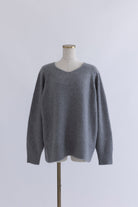 Vneck Fox Over Knit