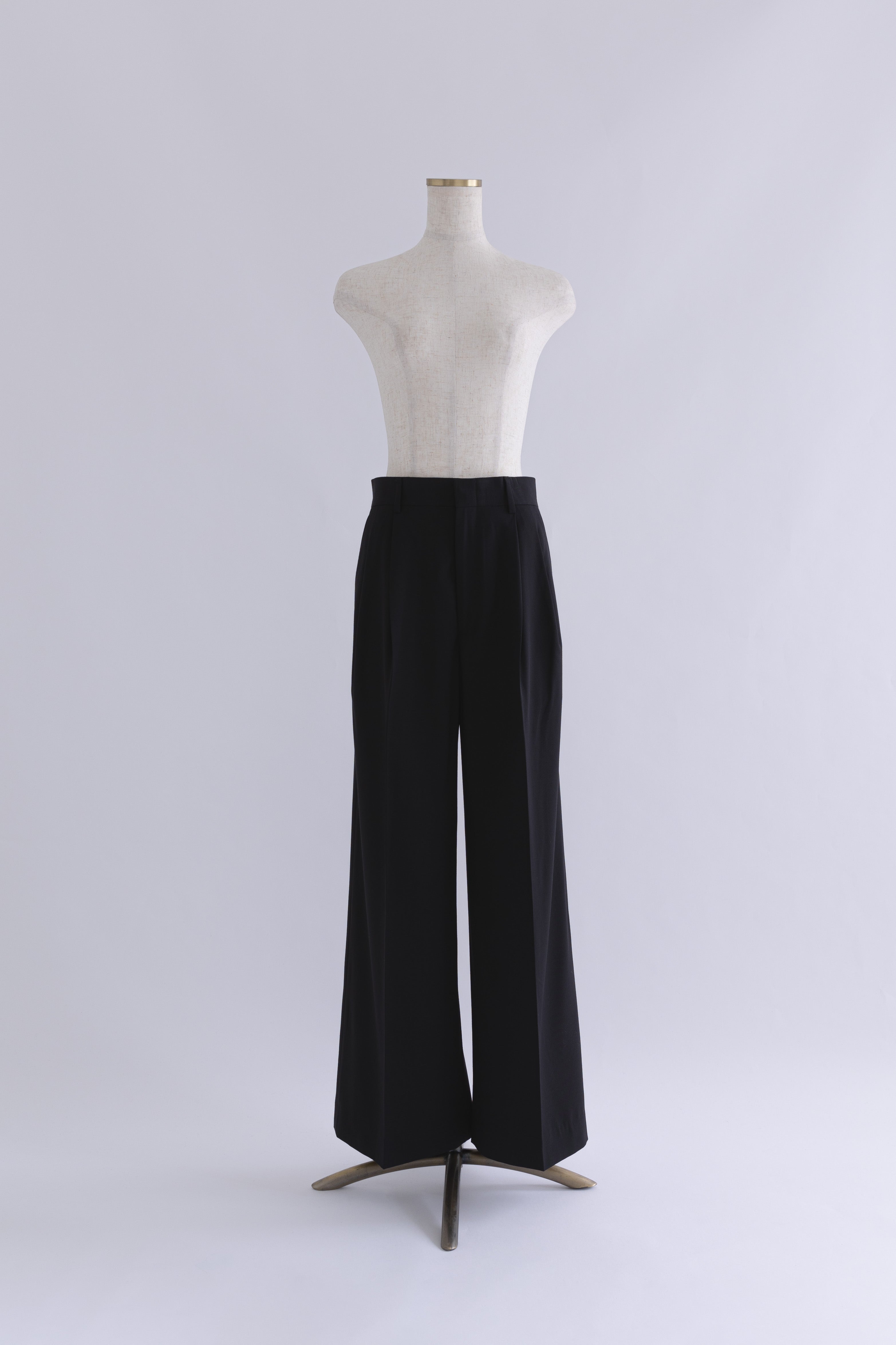 【Set Up】Semi-Wide Trousers ブラック