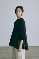 Bonding Peplum Top ブラック model:170cm chii