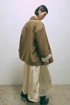 Nylon Taffeta Flared Skirt
