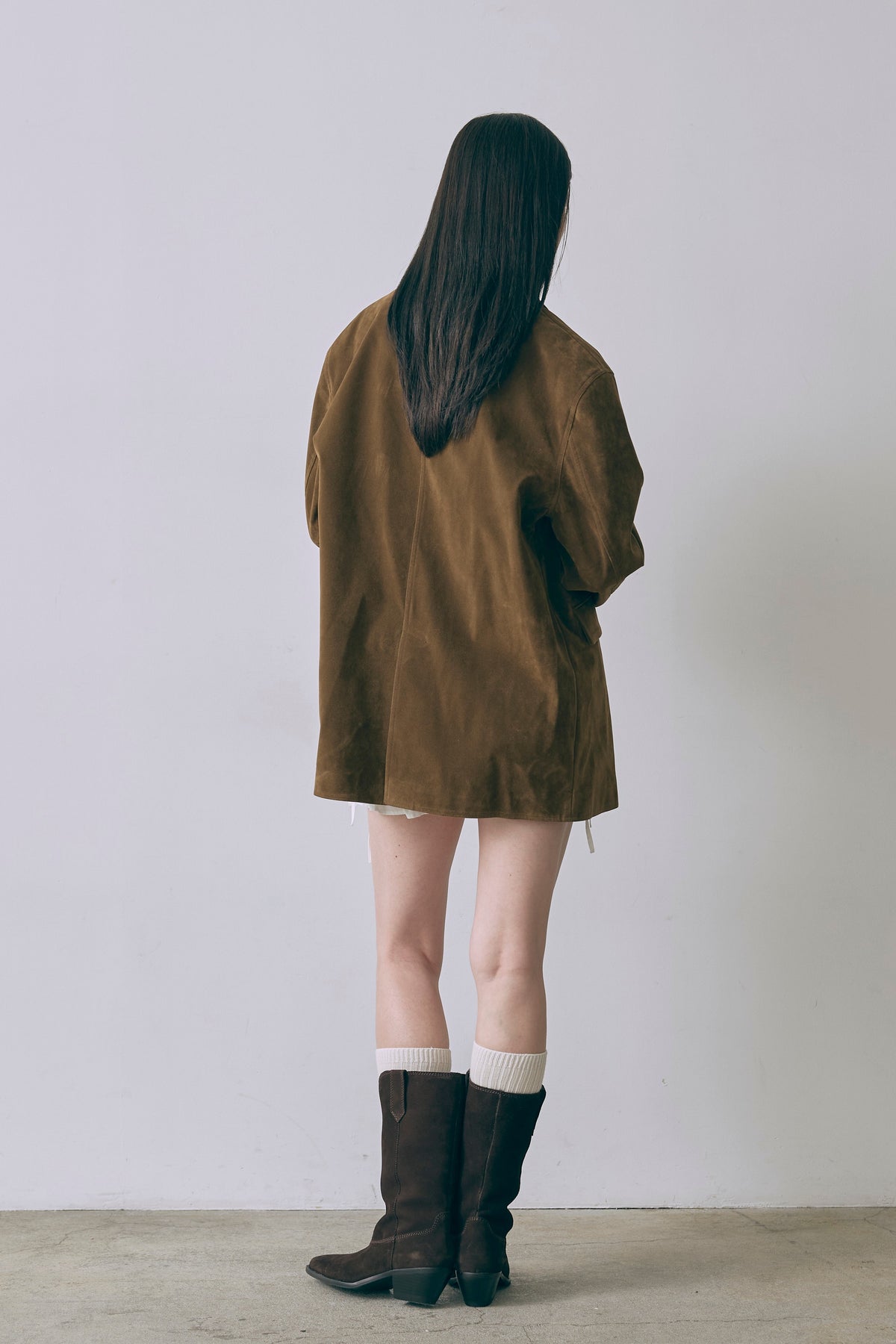 Vintage Suede Oversized Jacket キャメル size:1 model:171cm YUUMIKO